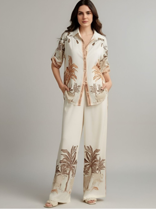 White Schiffi Coord Set